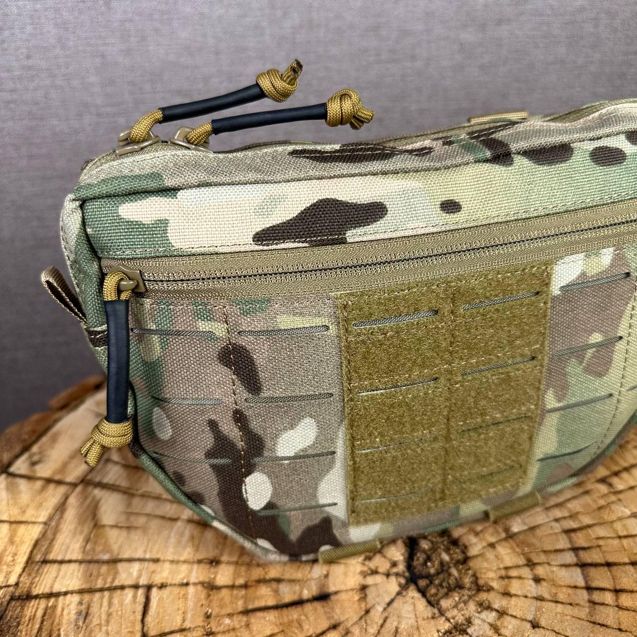 Подсумок напашник на плитоноску с креплением Молле и липучкой Мультикам - фото 6 Подсумок напашник на плитоноску с креплением Молле и липучкой Мультикам - фото 6