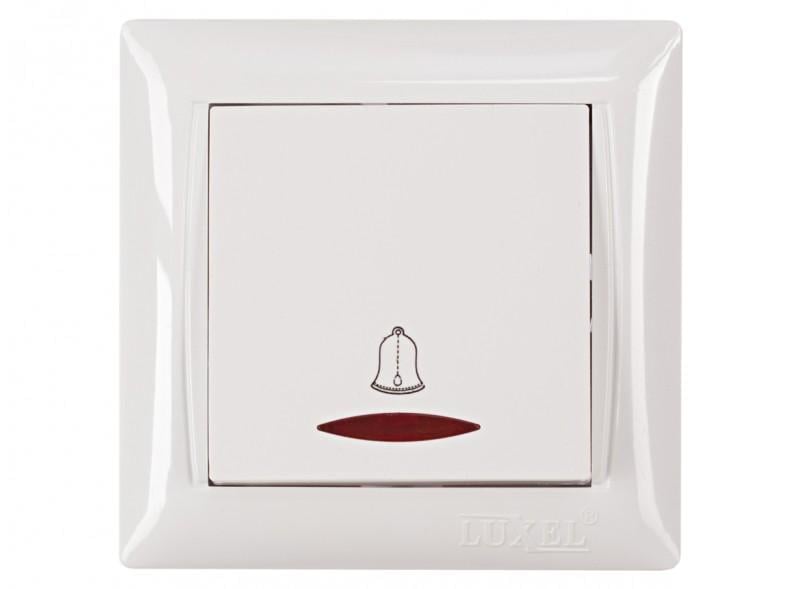 Кнопка звонка с подсветкой Luxel 3018 PRIMERA Белый