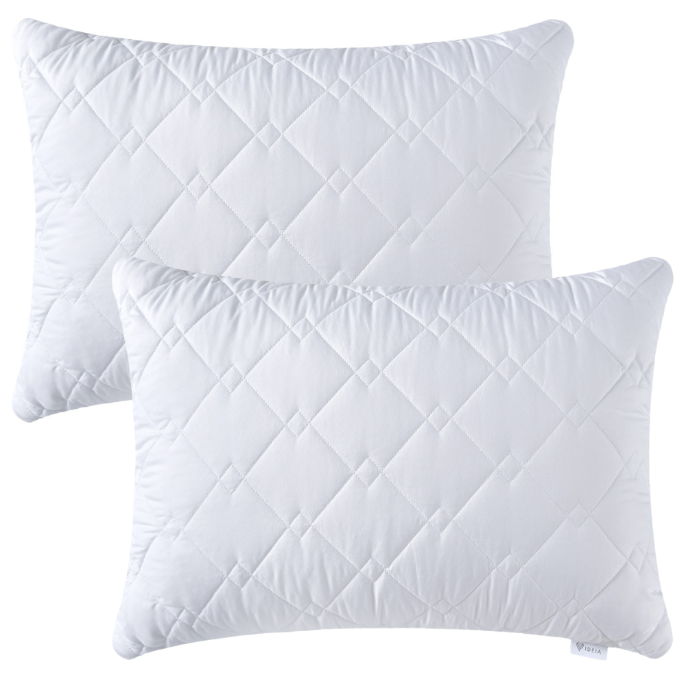 Набор гостиничных подушек IDEIA Standart Plus с молнией антиаллергические 2 шт. 50х70 см (2151673218)