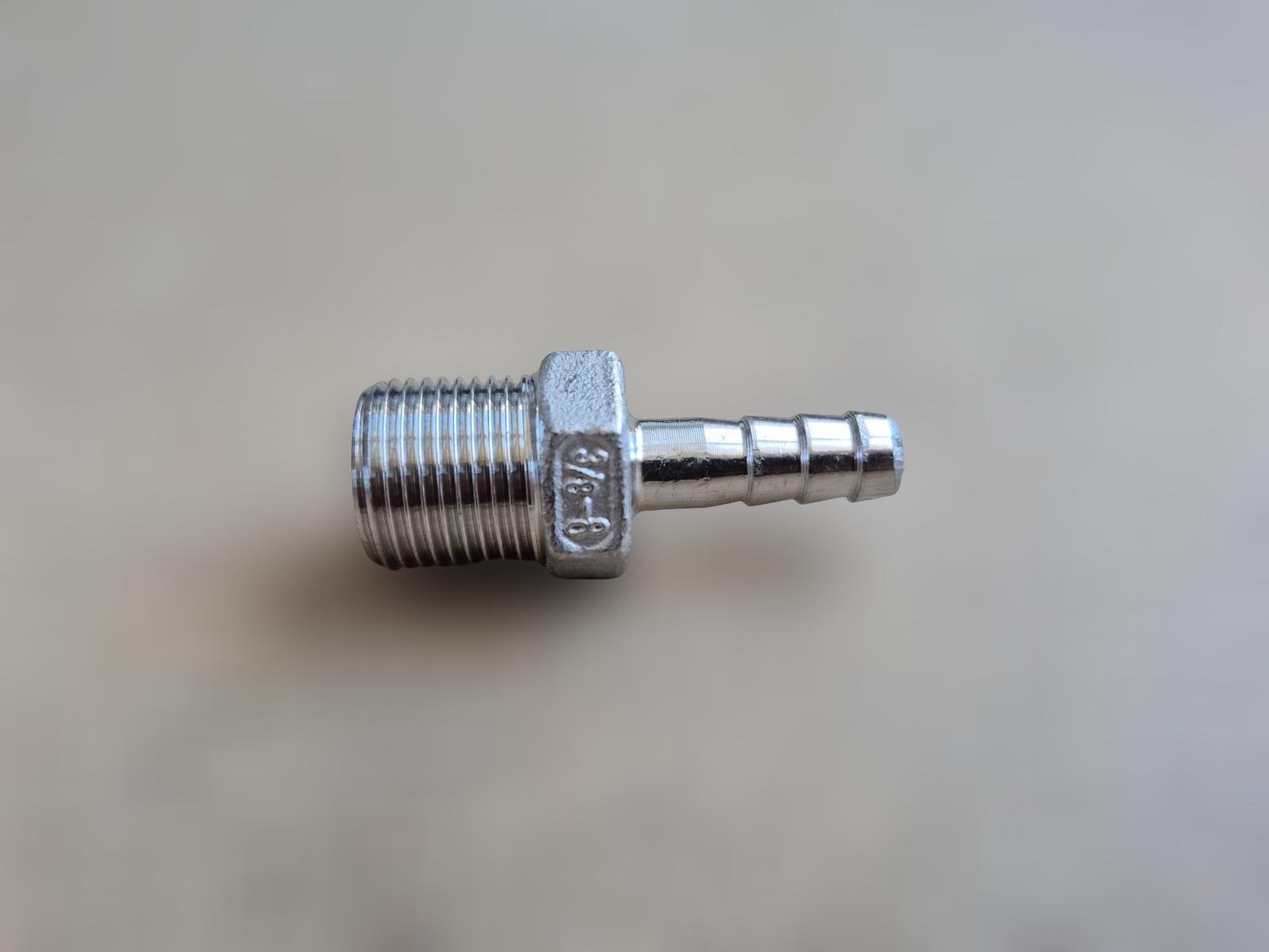 Штуцер шланговий різьбовий DN10 AISI304 BSPP Class-150 ялинка н/ж сталь 8 мм 3/8" (29203126) - фото 3 Штуцер шланговий різьбовий DN10 AISI304 BSPP Class-150 ялинка н/ж сталь 8 мм 3/8" (29203126) - фото 3