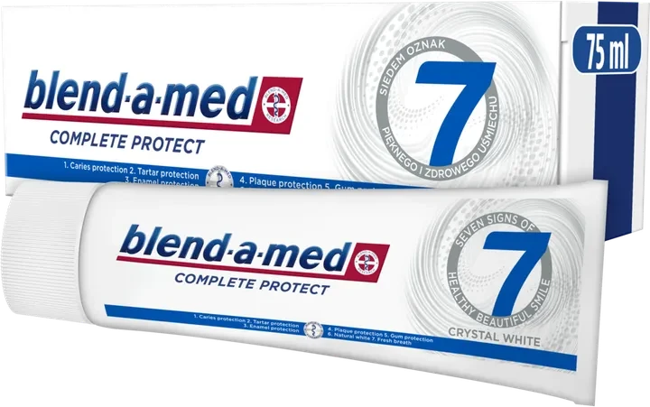 Зубная паста Blend-a-med Complete Protect 7 Кристальная белизна 75 мл (8001090716705)