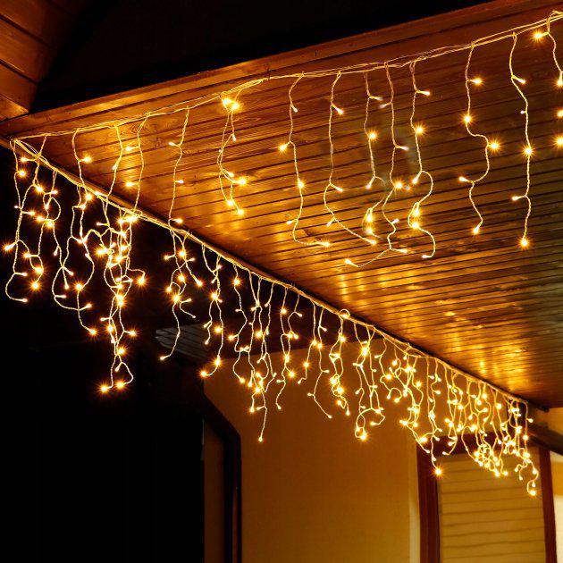 Гирлянда-бахрома Xmas 120L Line Short curtain 5 м Белый теплый (535531)