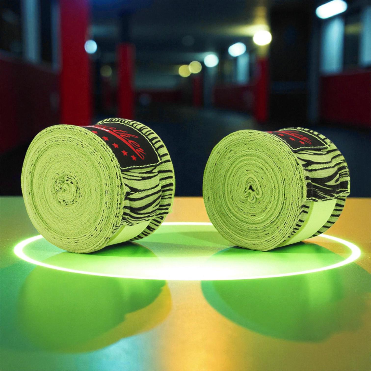 Бинты боксерские Another Boxer с принтом Зебра 3 м Зеленый - фото 4 Бинты боксерские Another Boxer с принтом Зебра 3 м Зеленый - фото 4