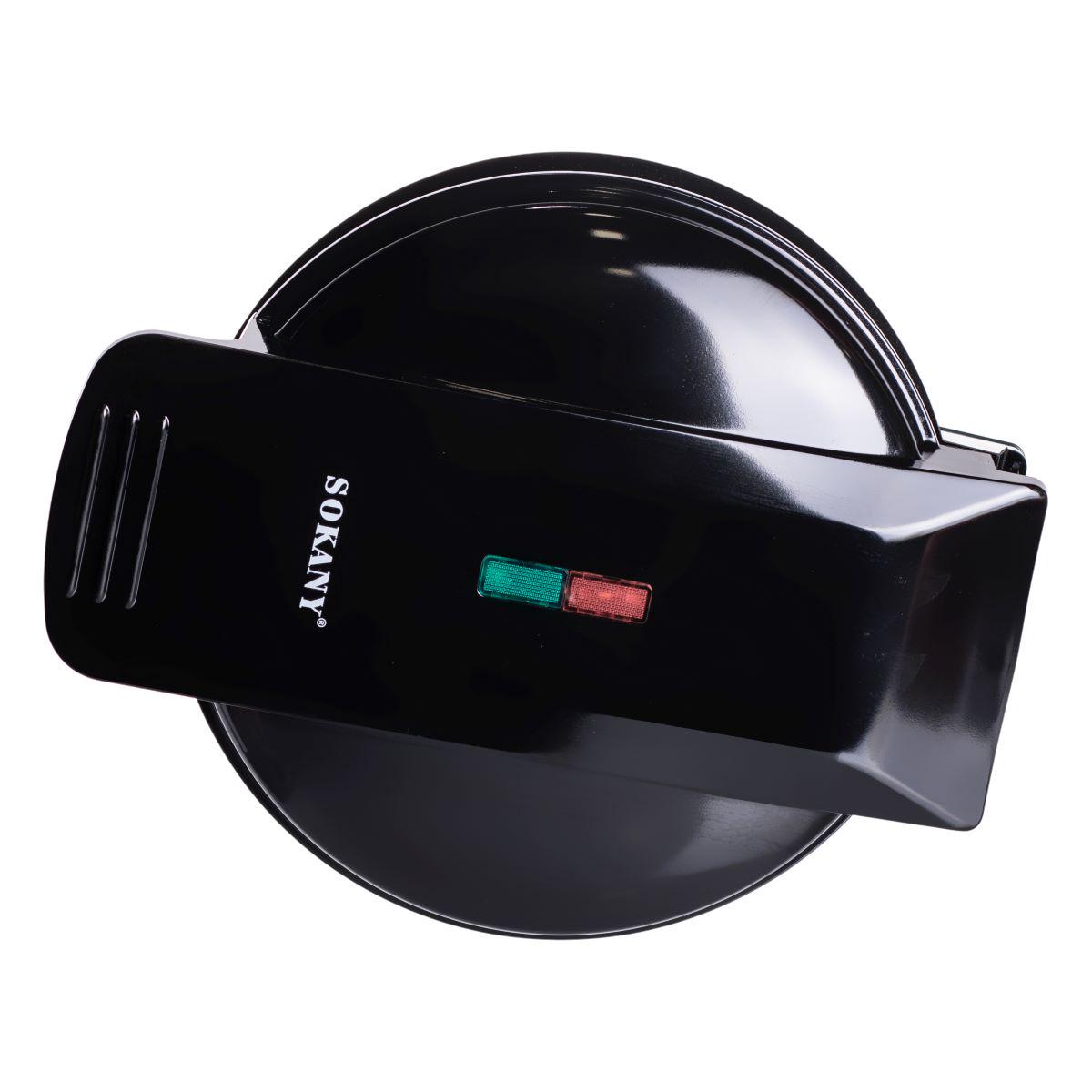 Вафельница для бельгийских вафель Sokany SK-519 с антипригарным покрытием и LED-индикатором круглая 1000 Вт (7392) - фото 8 Вафельница для бельгийских вафель Sokany SK-519 с антипригарным покрытием и LED-индикатором круглая 1000 Вт (7392) - фото 8