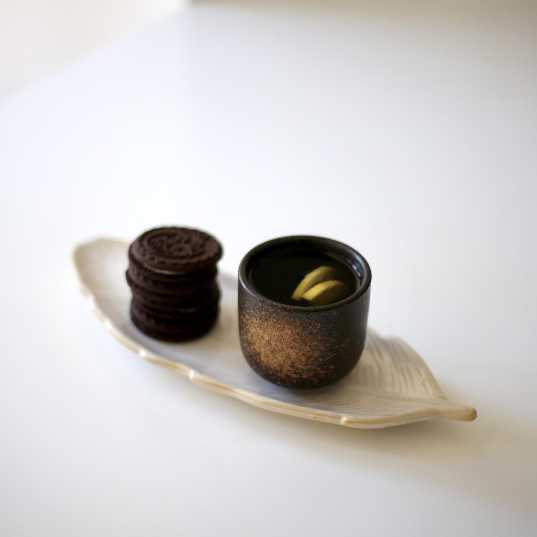 Чашка японская керамическая 200 мл Черно-коричневый (00000010156) - фото 3 Чашка японская керамическая 200 мл Черно-коричневый (00000010156) - фото 3