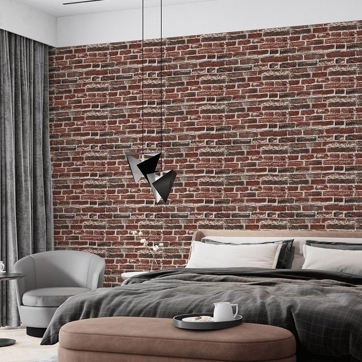 3D панель Екатеринославский кирпич на самоклеящейся основе 700х770х3 мм Красный (43-3) SW-00001164 - фото 5