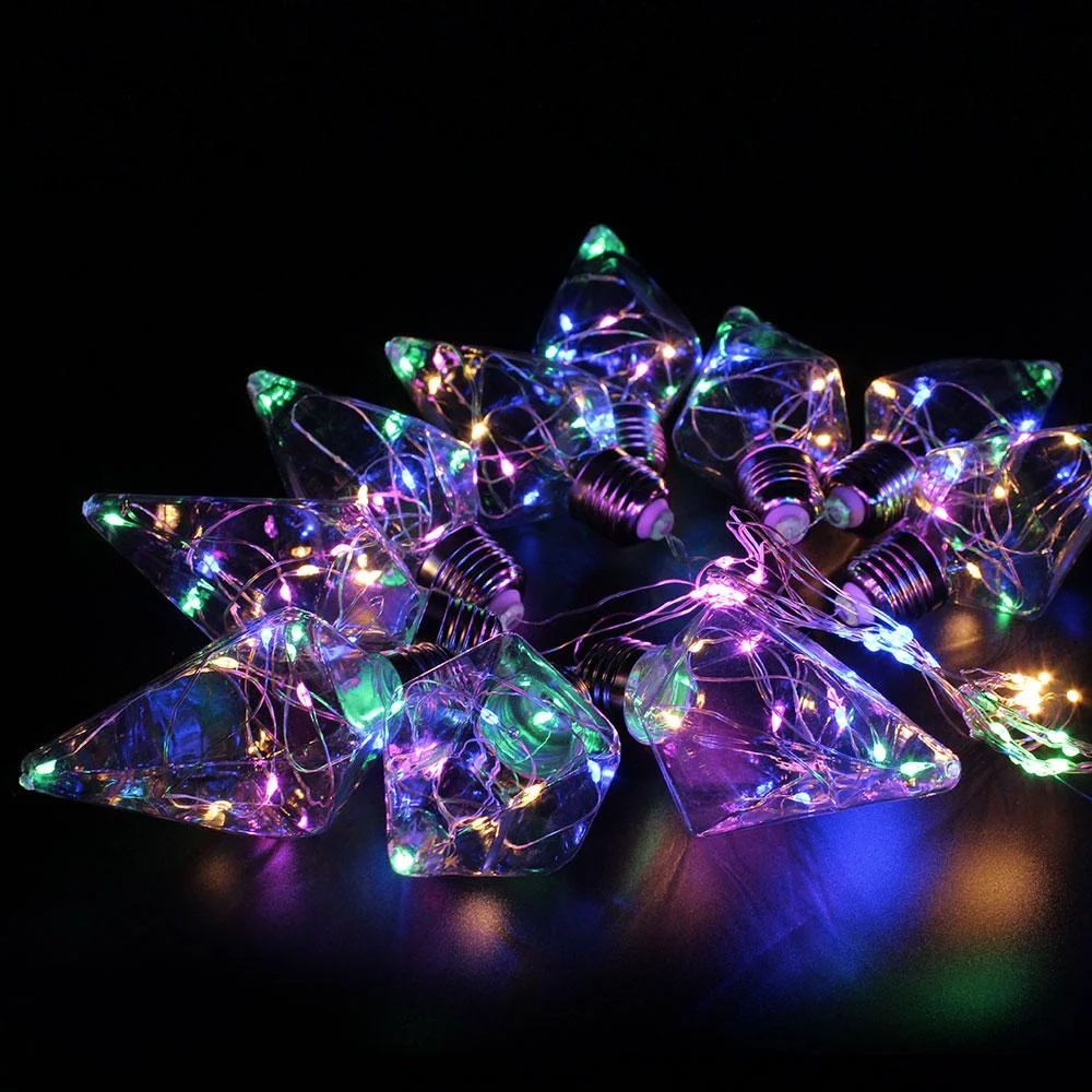 Гирлянда светодиодная Xmas лампочки ромб 150L Разноцветный (535879)