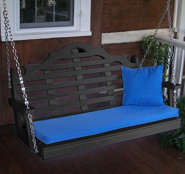 Диван-качеля садовая из дерева Кайруан Венге (СКЛ-000612)