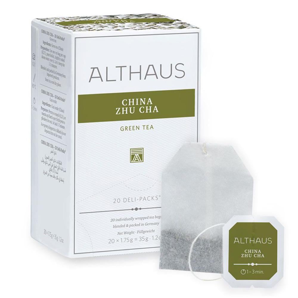 Чай зеленый пакетированный Althaus China Zhu Cha Deli Packs 20 пакетиков по 1,75 г