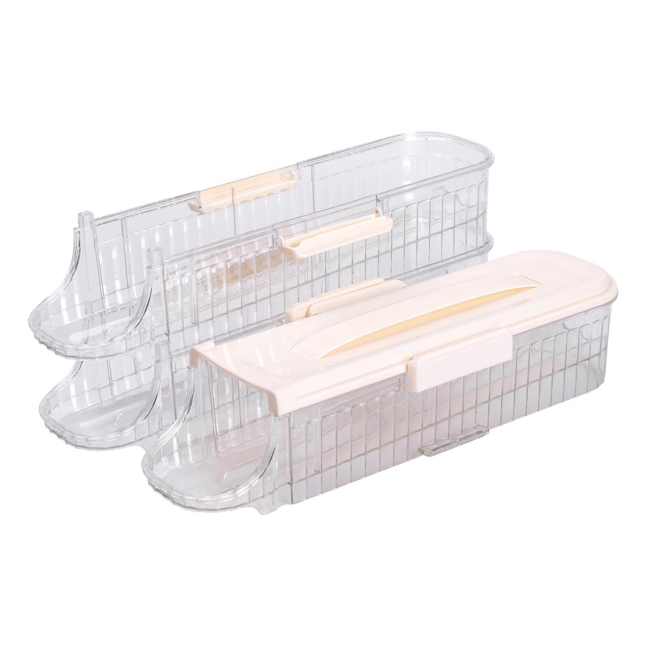 Лоток для яиц в холодильник на 3 яруса 32х10х18,5 см Бежевый (HP-27-15)