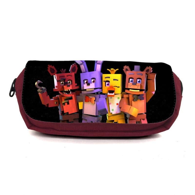 Пенал школьный Аниматроники Пять ночей Фредди FNAF-0013 Бордовый (1478385372) Пенал школьный Аниматроники Пять ночей Фредди FNAF-0013 Бордовый (1478385372)