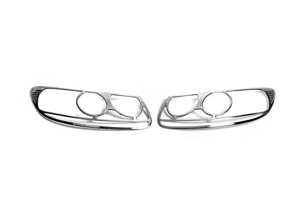 Накладки на фары для Hyundai Santa Fe 2 2006-2012 года 2 шт. пластик
