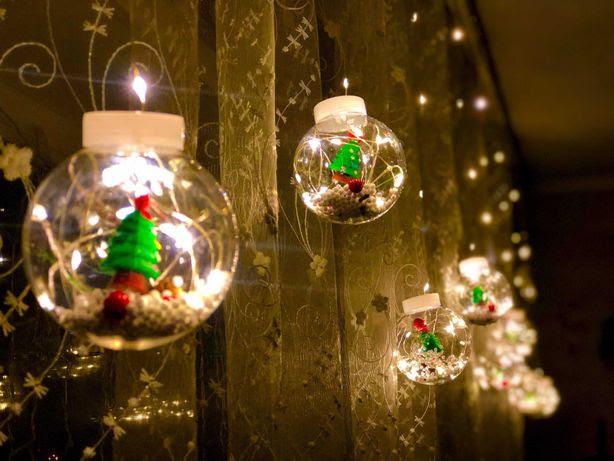 Гірлянда штора-бахрома 3х1,5 м новорічні кульки 10 шт. 8 режимів теплий Білий (МХ-00005816) - фото 2 Гірлянда штора-бахрома 3х1,5 м новорічні кульки 10 шт. 8 режимів теплий Білий (МХ-00005816) - фото 2