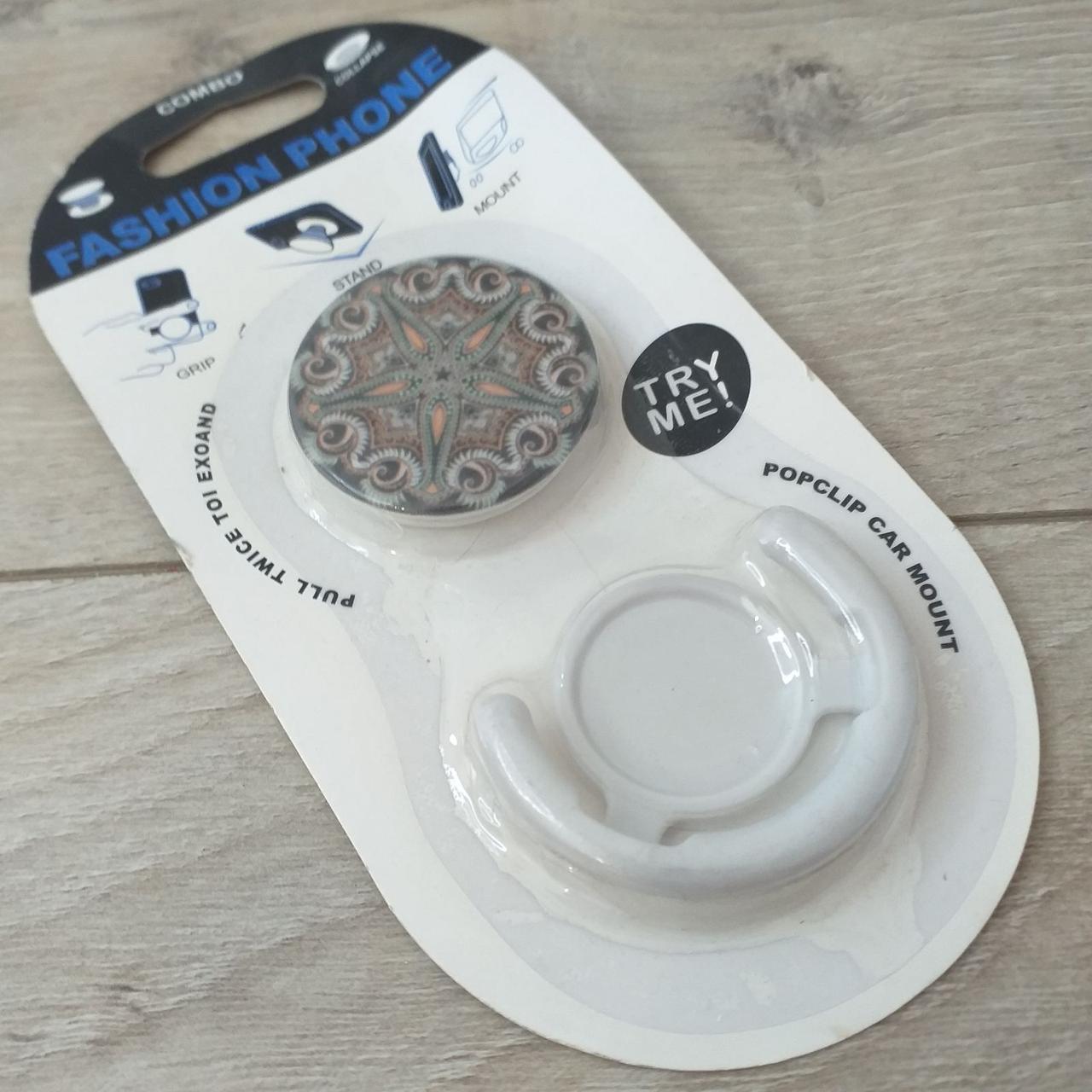 Попсокет держатель Fashion для телефона 3D Узоры Белый (KG-10527) Попсокет держатель Fashion для телефона 3D Узоры Белый (KG-10527)