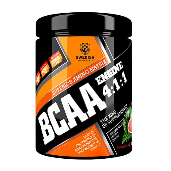 Аминокислота BCAA для спорта Swedish Supplements BCAA Engine 4:1:1 400 г 30 порций Watermelon Mania