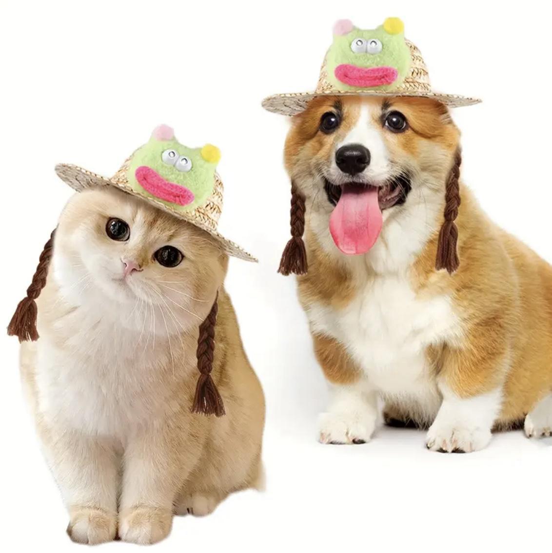 Шляпа для собак и кошек Smile соломенная S (5465465) - фото 2 Шляпа для собак и кошек Smile соломенная S (5465465) - фото 2