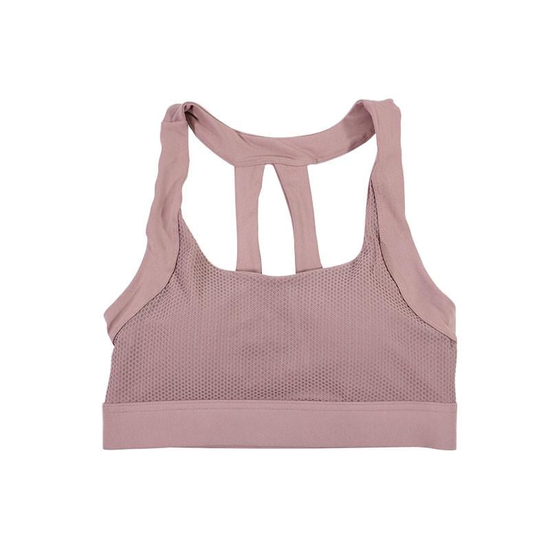 Жіночий спортивний топ Lesko Y-001 Powdery M для занять йогою фітнесом спортзалу