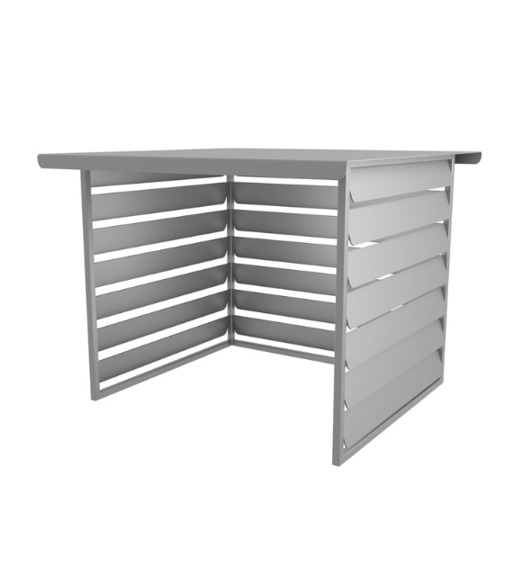 Бокс с крышей ДаГЛ-12 ламельный напольный для защиты генераторов 1000х600х700 мм (2373224267/К1023)