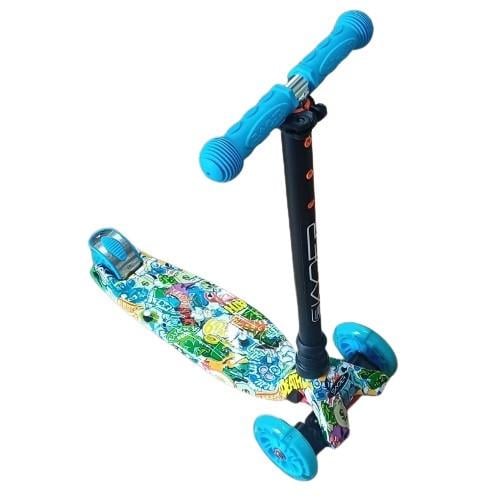 Самокат Skyper MAXI 113-64198 Абстракция с голубым рулем (2976137043)