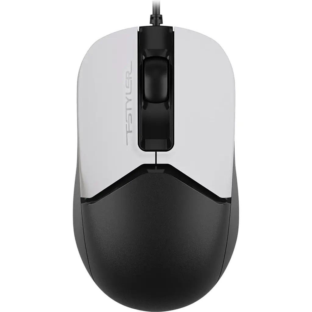 Компьютерная мышь проводная A4Tech Fstyler FM12 Panda 1200dpi симметричная с 4D скроллом Black (629428)