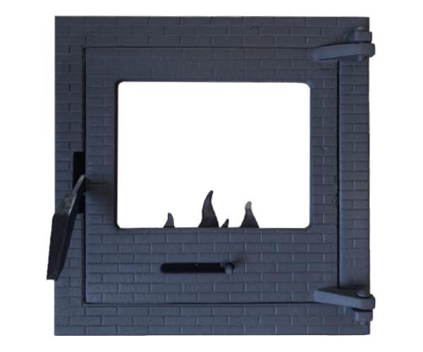 Дверцята для каміна Булат Замкова/Зольник 400х400 мм - фото 2 Дверцята для каміна Булат Замкова/Зольник 400х400 мм - фото 2