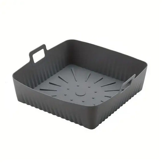Форма силиконовая квадратная для аэрогриля 23 см Серый (UK-9344SI)