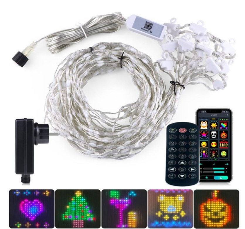Гирлянда-штора SFK-08 RGB LED Bluetooth APP 3х2 м (44875-16904_1478) Гирлянда-штора SFK-08 RGB LED Bluetooth APP 3х2 м (44875-16904_1478)