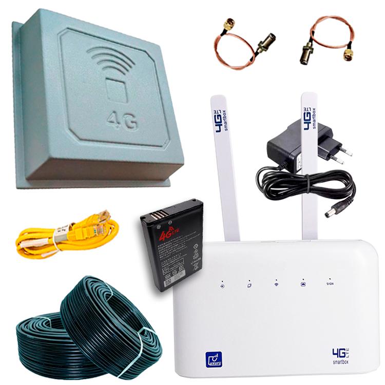 Комплект для інтернету 4G Luxury B612 Pro/Антена 17 дБ/Акумулятор 5000 mAh (160)