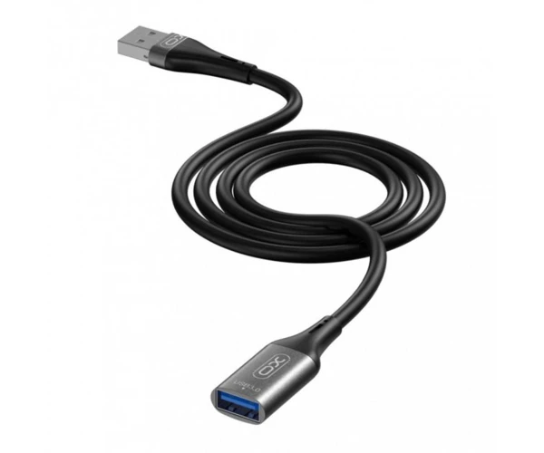 Кабель удлинитель Xo NB219 USB-USB 2,0 2 м Black - фото 2