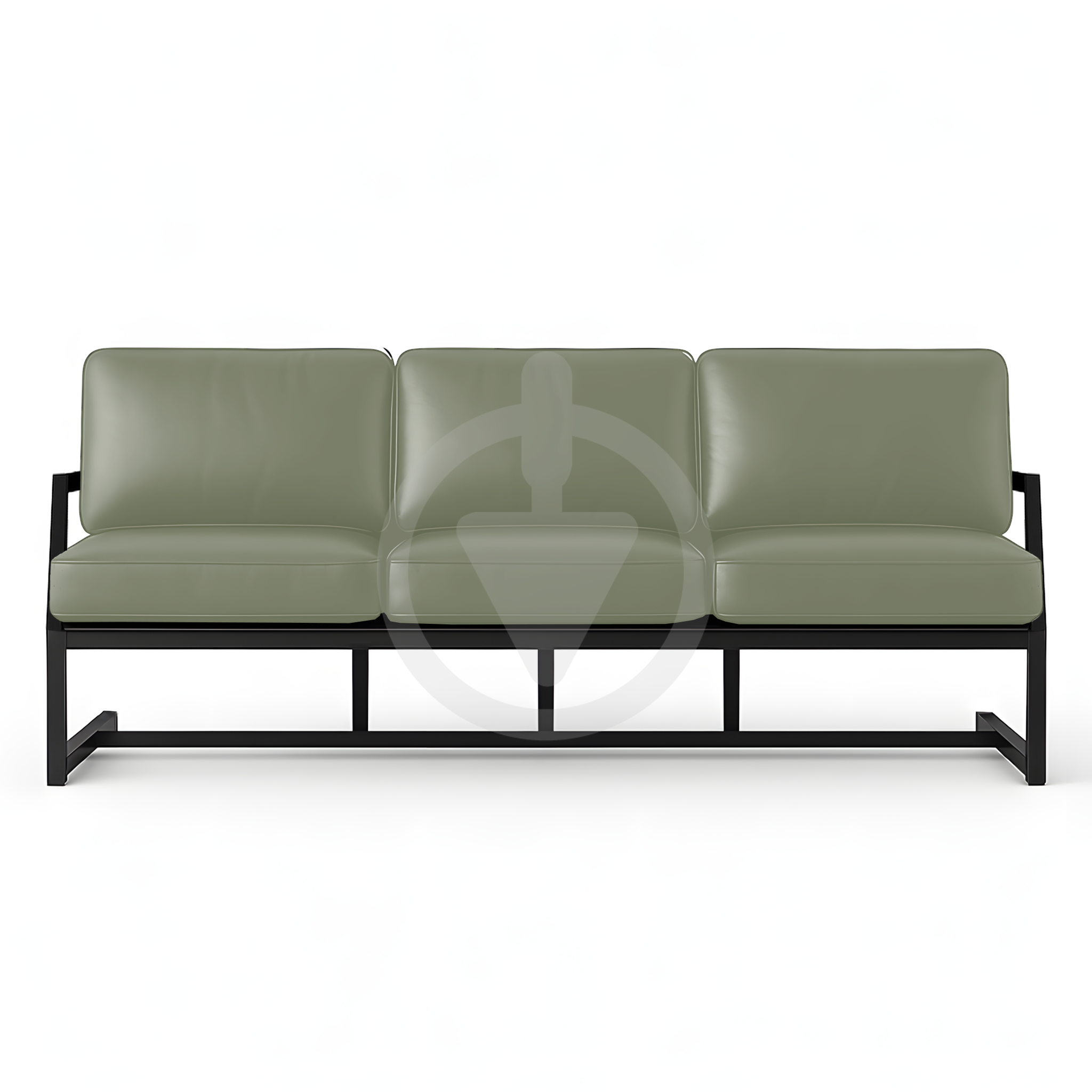 Диван металевий AVVS Атлас з підлокотниками лофт екошкіра 246 см Оливковий - фото 2 Диван металевий AVVS Атлас з підлокотниками лофт екошкіра 246 см Оливковий - фото 2