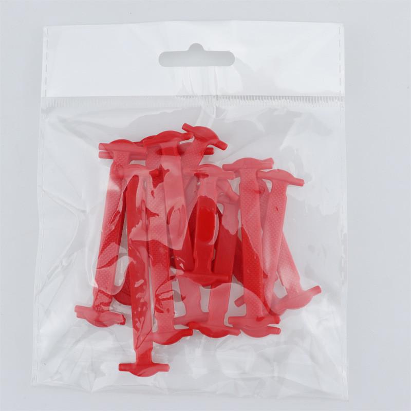 Шнурки для взуття силіконові еластичні 16 шт. 8 пар Червоний - фото 2 Шнурки для взуття силіконові еластичні 16 шт. 8 пар Червоний - фото 2