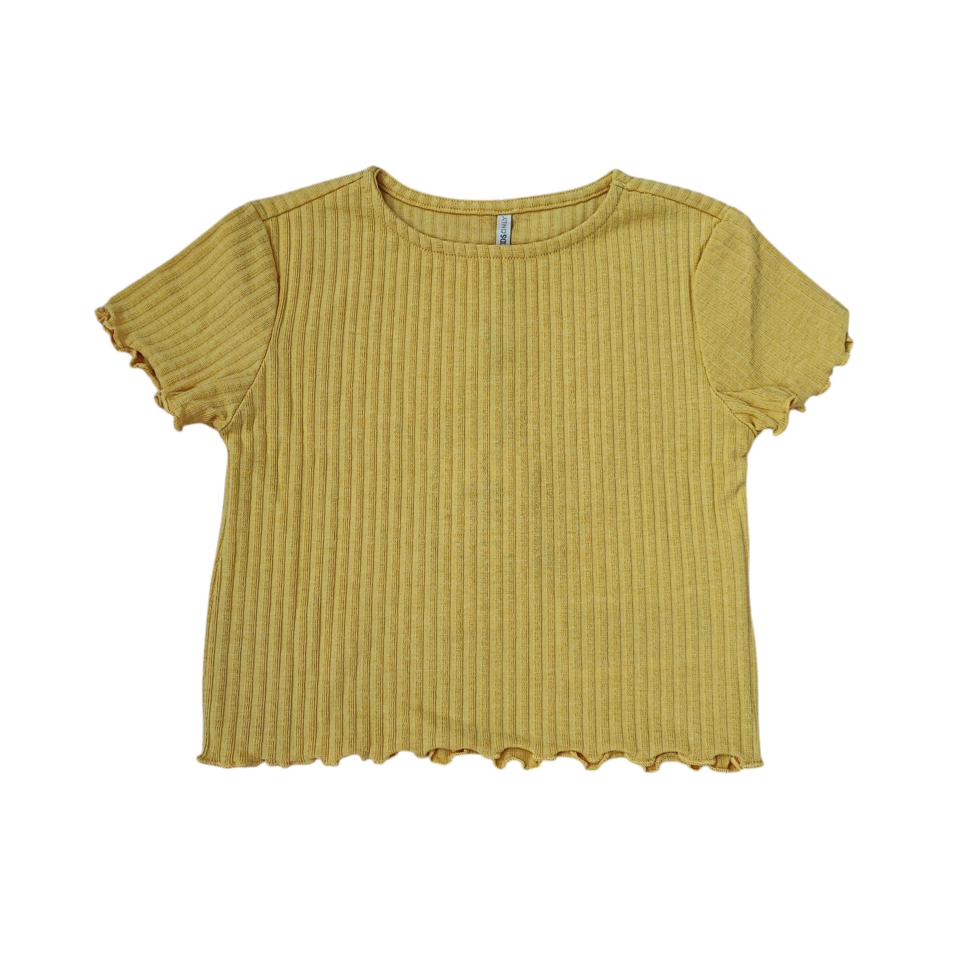 Футболка для дівчинки ONLY 110-116 см Жовтий (250313057)