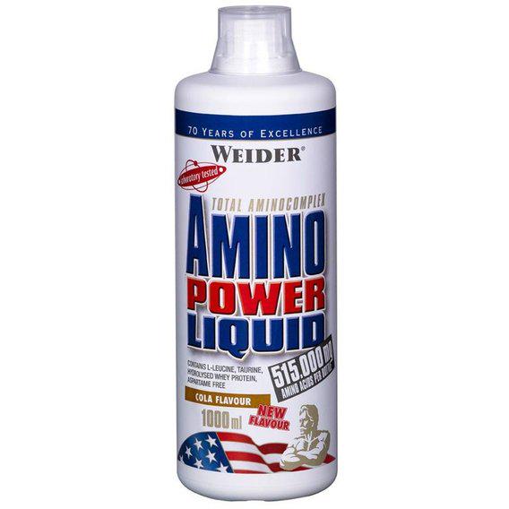 Аминокомплекс для спорта Weider Amino Power Liquid 1000 мл 66 порций Cola - фото 1