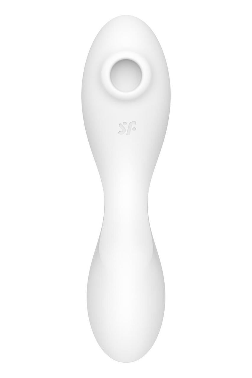 Стимулятор-смарт вакуумный с вибрацией Satisfyer Curvy Trinity 5+ Белый (2113946666) Стимулятор-смарт вакуумный с вибрацией Satisfyer Curvy Trinity 5+ Белый (2113946666)