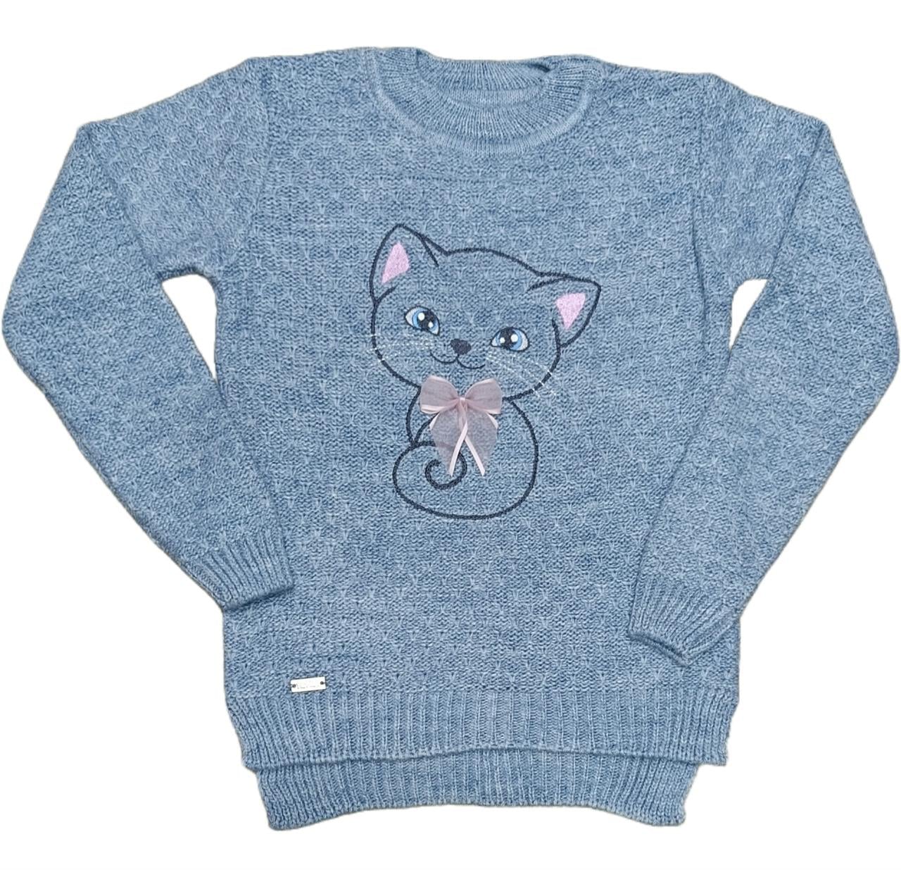 Джемпер вязаный для девочки Bembi Кошечка ДЖ 178 110 см