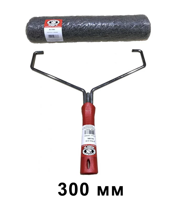 Валик для нанесення мокрої шпаклівки OLEJNIK з ручкою 30 см (250300) - фото 4