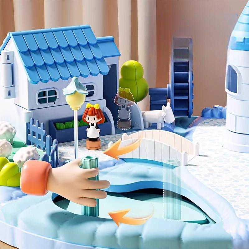 Магнітний ігровий набір-замок Чарівне королівство Блакитний (7572) - фото 4 Магнітний ігровий набір-замок Чарівне королівство Блакитний (7572) - фото 4