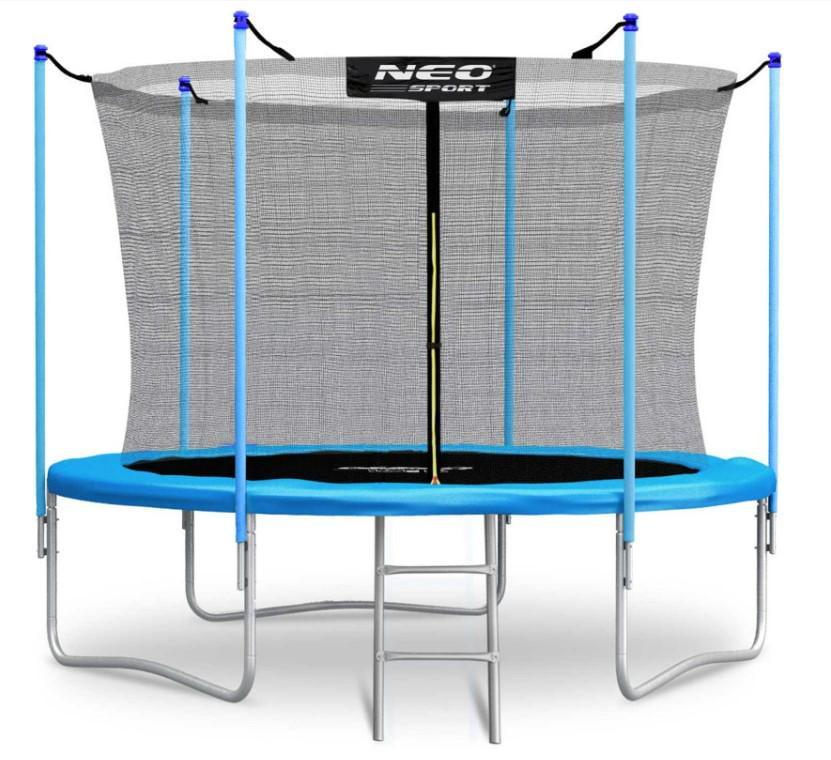 Батут із внутрішньою сіткою NEO-SPORT NS-08W181 8 футів 252 см Блакитний (5908220479055)
