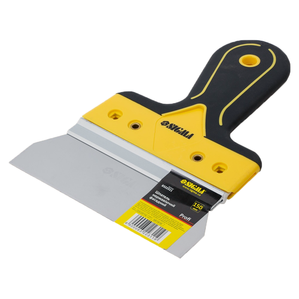 Шпатель фасадний Profi з нержавіючої сталі 150 мм (55551) - фото 1 Шпатель фасадний Profi з нержавіючої сталі 150 мм (55551) - фото 1