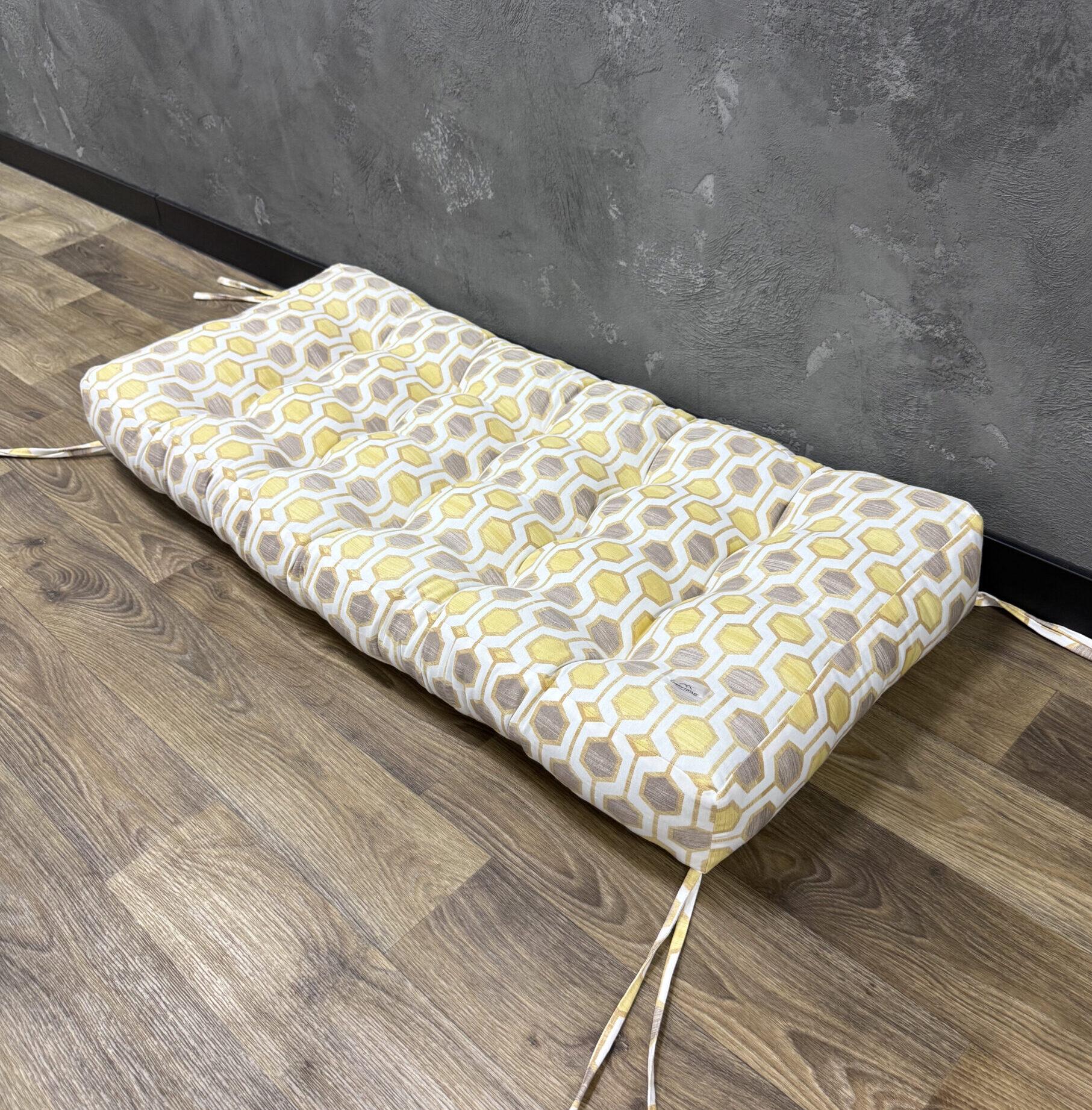 Подушка Comfort Home Honeycomb maxi на подоконник/каркасы/поддоны/садовая мебель панама 100х50х13 см