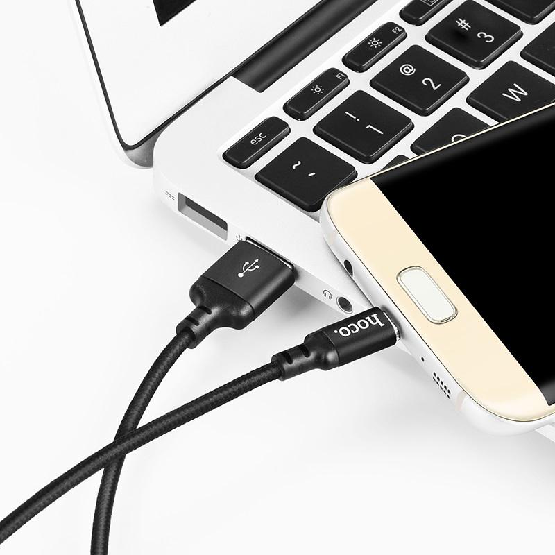 Кабель Hoco X14 Times Micro USB 1 м Черный - фото 4