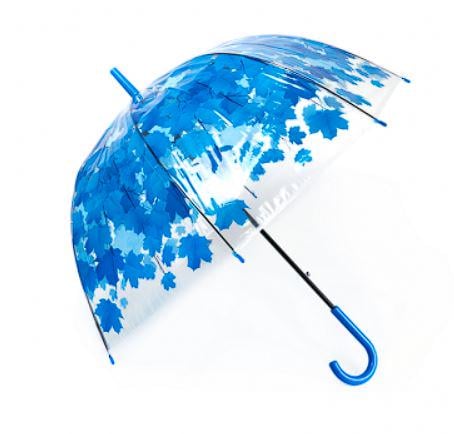 Зонт трость полуавтомат Fall 8 спиц купол 80 см Blue (30227) Зонт трость полуавтомат Fall 8 спиц купол 80 см Blue (30227)