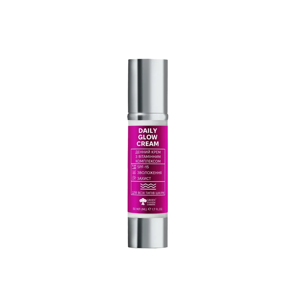 Крем денний для всіх типів шкіри з SPF15 Green Pharm Cosmetic Day Cream For All Skin Types SPF15 50 мл