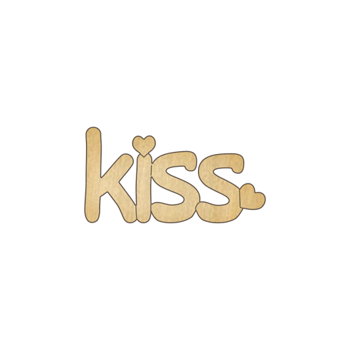 Заготовка из фанеры №134 Kiss (5735)
