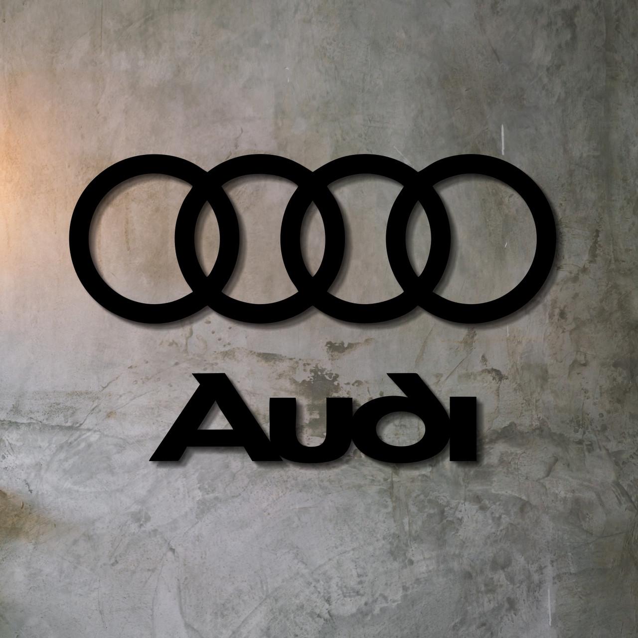Декор настенный Audi деревянный