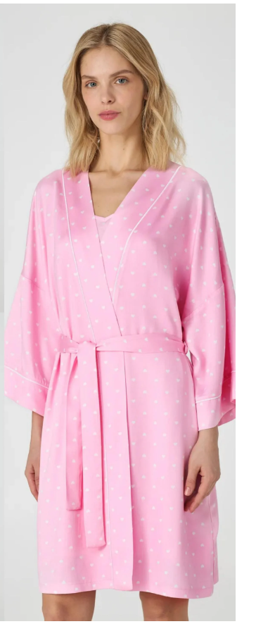 Халат жіночий Ellen pink love lgb 211/07/01 L Рожевий