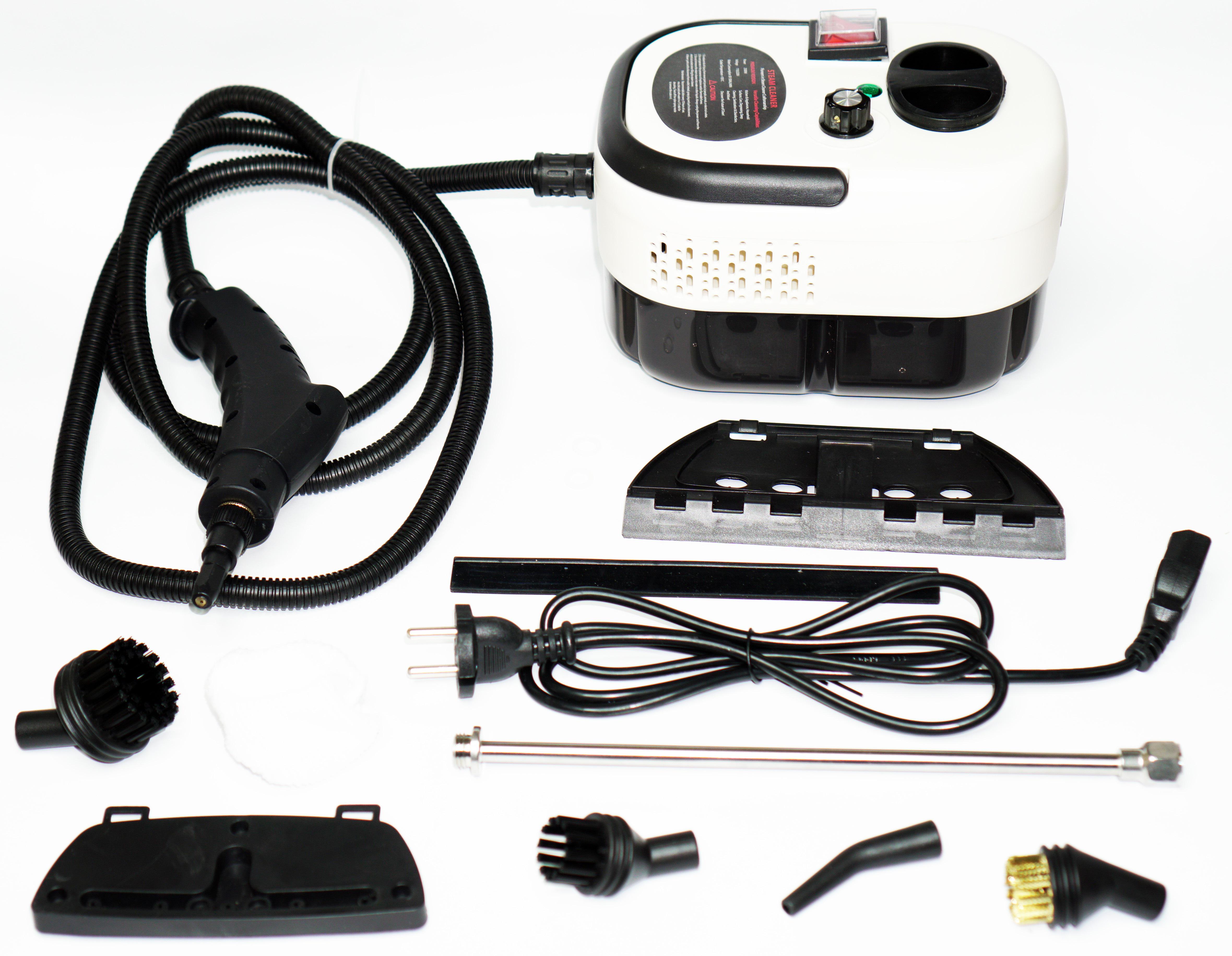 Пароочиститель для дома с насадками ручной парогенератор 2500 Вт 1200мл 220В - фото 4