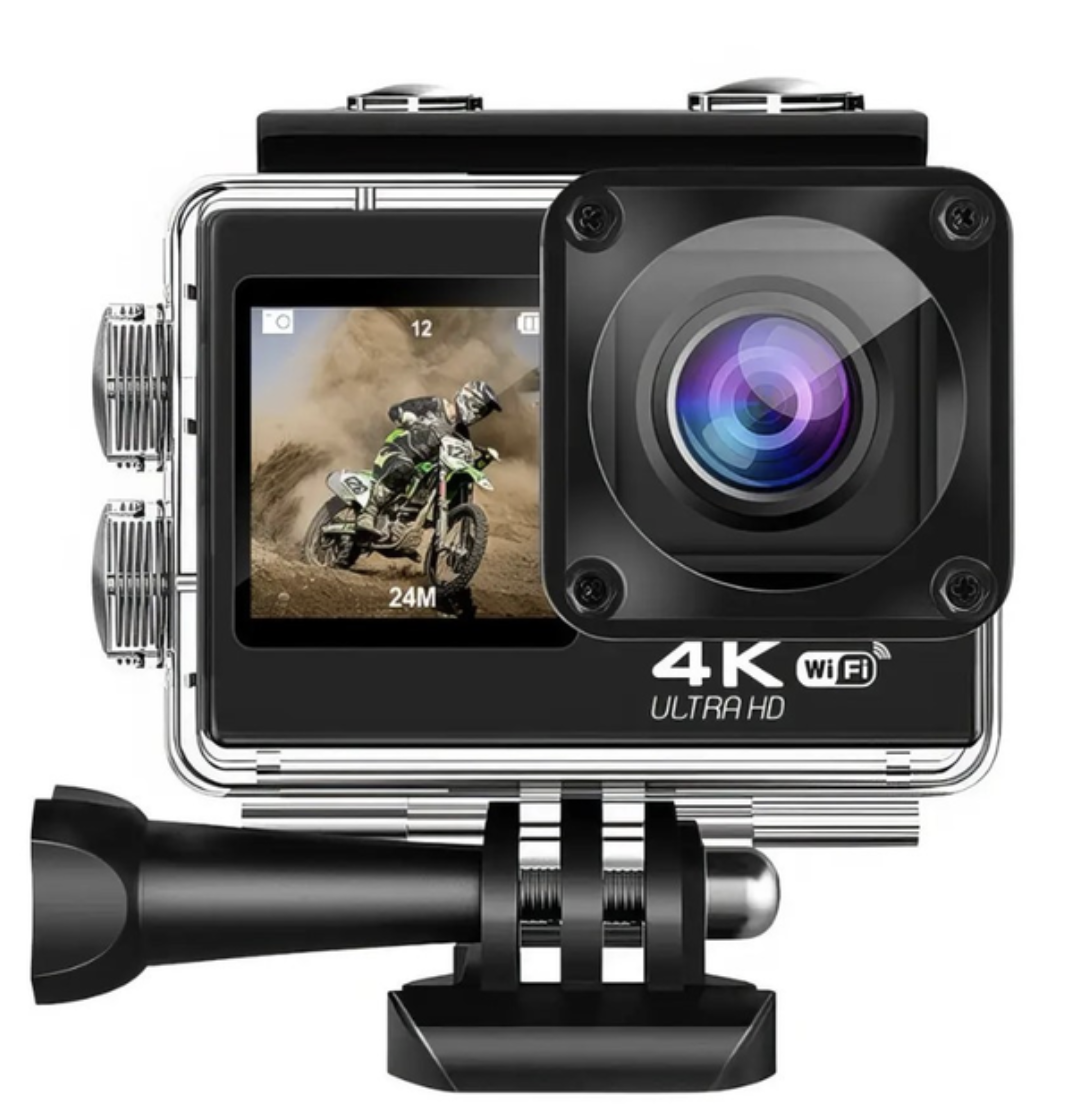 Екшн-камера MHZ Q80 4K 60fps 24MP Wi-Fi EIS 170° з водонепроникним кейсом до 30 м (sp9464)