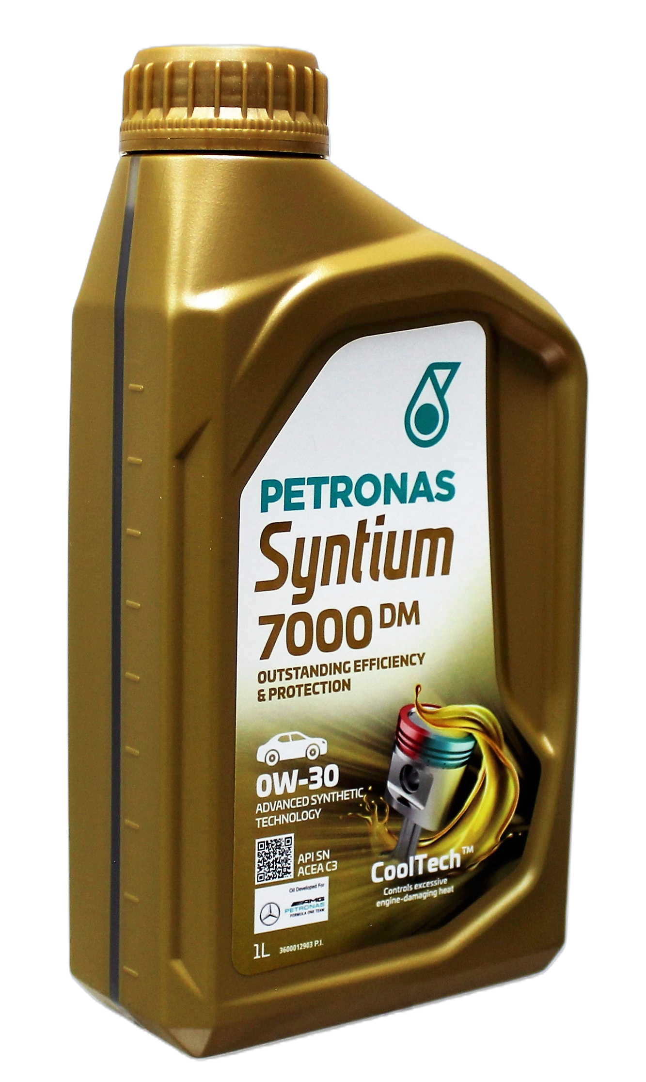 Моторна олива PETRONAS LUBRICANTS Syntium 7000 DM 0W-30 0W30/SN/ACEA C3/MB 229.51/229.52/RN0700