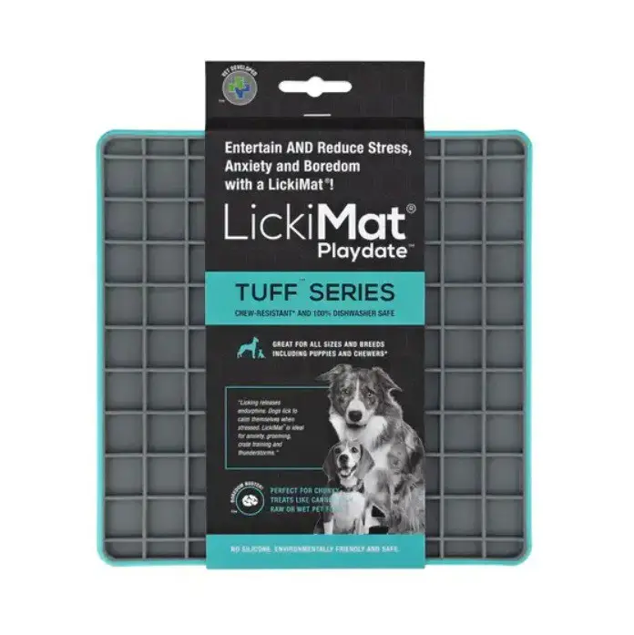 Коврик для лакомства LickiMat Playdate Tuff Series 20x20 см Turquoise